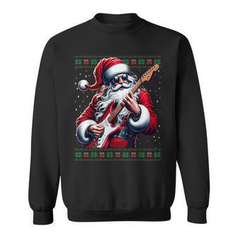 Santa Claus Guitar Ugly Christmas Jumper Sweatshirt - Geschenkecke