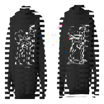 Santa Great Dane Christmas Lights Dog Lover Dog Mom Sweatshirt - Monsterry