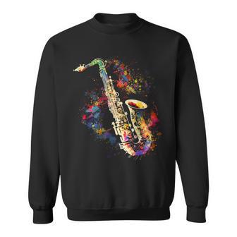 Saxophone Colourful Musician Saxophone For Saxophonists Sweatshirt - Geschenkecke