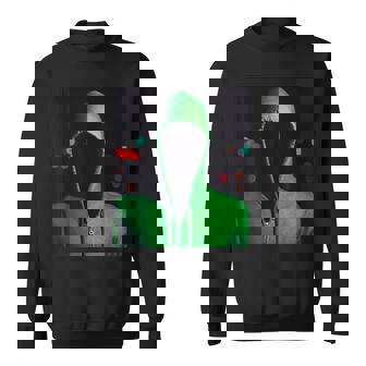 Scary Faceless Hooded Green Ghost Sweatshirt - Monsterry