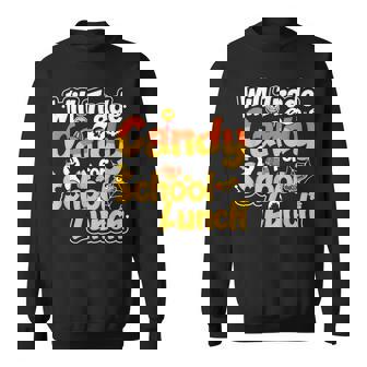 Scary Lunch Lady School Cafeteria Halloween Lunch Lady Sweatshirt - Monsterry