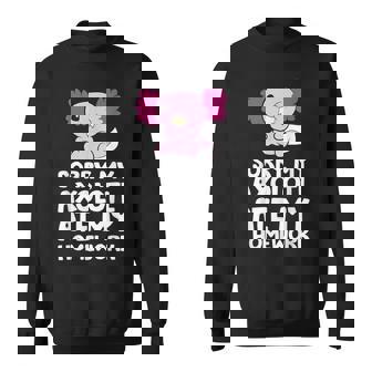 School Axolotl Mein Axolotl Hat Meine Homework Gessen Sweet Axolotl Sweatshirt - Geschenkecke