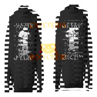 School Cafeteria Halloween Boo-Crew For Lunch Lady Sweatshirt - Monsterry