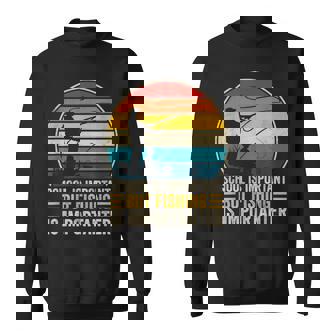 School Is Important But Fishing Is Importanter Boys Sweatshirt - Thegiftio UK