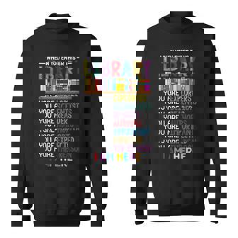 School Librarian Library Staff Appreciation Back To School Tank Top Sweatshirt - Monsterry