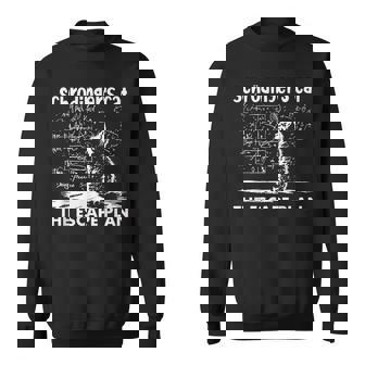 Schrödingers Cat Escape Plan Science Sweatshirt - Thegiftio