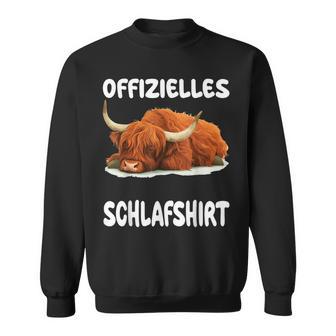 Scottish Highland Cow Official Sleep Nightdress Sweatshirt - Geschenkecke