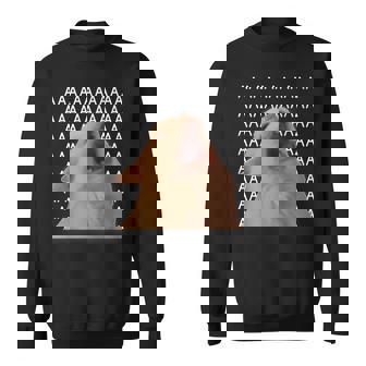 Screaming Cat Meme Angry Kitty Sweatshirt - Geschenkecke
