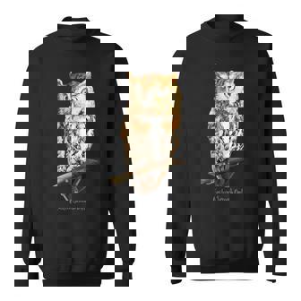 Screech Owl Graphic Birder Shirt Wildlife Bird Watching Sweatshirt - Monsterry