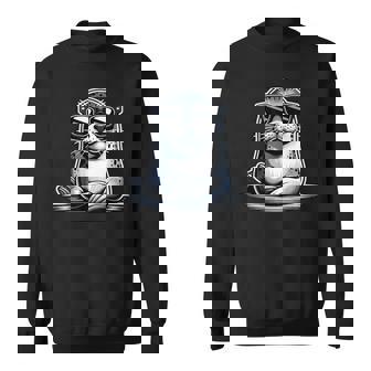 Seal With Sunglasses Sea Lion Sweatshirt - Monsterry