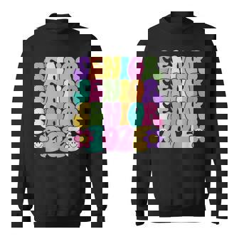 Senior 2025 Retro Class Of 2025 Seniors Graduation 25 Hippie Sweater e - Cadeauxyz