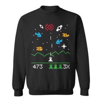 Sheldon Nerdy Vintage Astro Attack Video Gamer Geek Sweatshirt - Monsterry