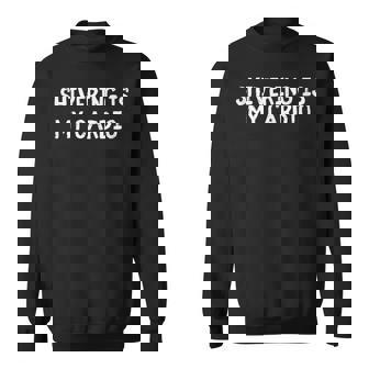 Shivering Is My Cardio Tank Top Sweatshirt - Monsterry