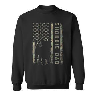 Shorkie Dad Usa Flag Dog Owner Sweatshirt | Seseable UK