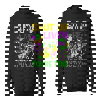 Shut Up Liver You're Fine Mardi Gras Drinking Squad Sweatshirt - Thegiftio UK
