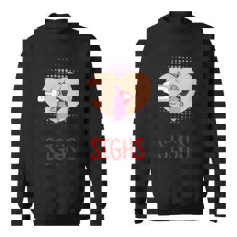 Sighs Pop Art Retro Vintage Artistic Graphic Printed Cool Sweatshirt - Monsterry