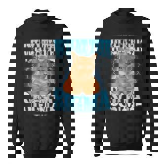 What The Sigma Meme Cat Sweatshirt - Seseable