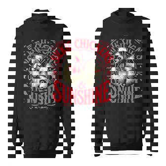 Silkie Chickens & Sunshine Sweatshirt - Monsterry