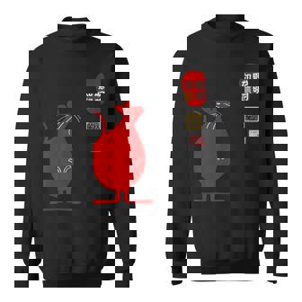 SIMPLE RAT LUCKY SEAL GREETING CHINESE ZODIAC ANIMAL Premium Sweatshirt - Monsterry