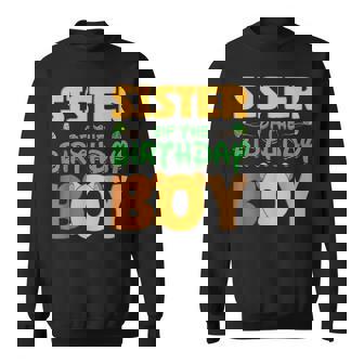 Sister Of The Birthday Boy Lion Family Party Decorations Sweatshirt - Monsterry