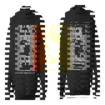 Skateboarding Vintage Skateboard Retro Skateboarder Graphic Sweatshirt | Mazezy