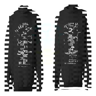 Skeleton Live Laugh Leave Me Alone Dissociate In Peace Sweatshirt - Monsterry