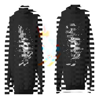 Ski Rabbit Ski And Snowboard Bunny Sweatshirt - Monsterry