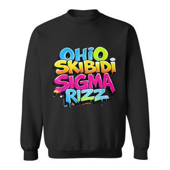 Skibidi Rizz Ohio Sigma Rizzler Graffiti Sweatshirt - Thegiftio UK