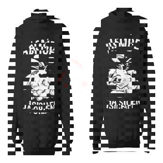 Sleeping Rabbit Hasi Tired Hasi Sleeping S Sweatshirt - Geschenkecke