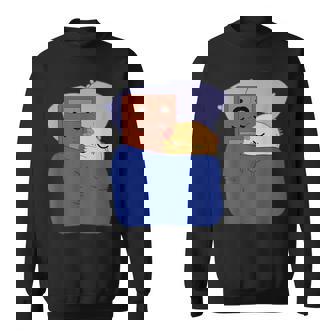 Sleepy Choco And Pancake Sweet Cute Romantic Couple Lover Sweatshirt - Thegiftio UK