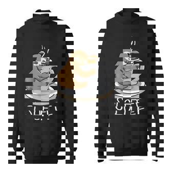 Sloth Sleep At Cup Of Coffee Sloth Sloffee Sweatshirt - Monsterry