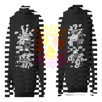 Smile S'More Wortspiel Weekend Clamping Children Sweatshirt - Monsterry