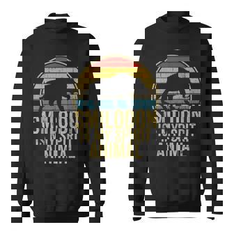 Smilodon Sunset Retrointage Tigre À Dents De Sabre Sweater e - Cadeauxyz