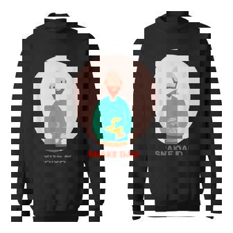 Snake Dad Reptile Reptilian Lizard Lizards Squamate Scales Sweatshirt - Monsterry