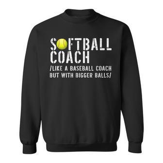 Softball Softball Dad For Softball Coach Sweatshirt - Thegiftio UK