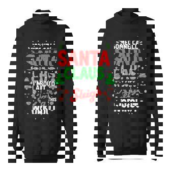 Someone Call Santa Claus Sleigh This Workout Fitness Tank Top Sweatshirt - Monsterry