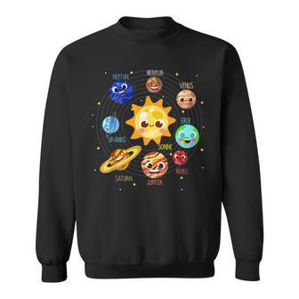 Sonnensystem Planet Weltraum Planeten Kinder Astronaut Sweatshirt - Geschenkecke