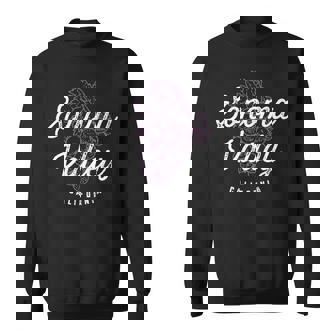 Sonoma Valley California Wine Country Vintage Grapes Premium Sweatshirt - Monsterry