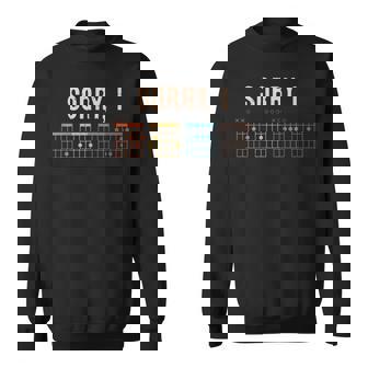 Sorry I Dgaf Guitarra Acordes Divertido Guitarraintage Camisa de entrenamiento - Regaloses
