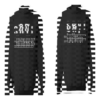 Sorry I I-Dgaf Guitarra Mensaje Oculto Músico Camisa de entrenamiento - Regaloses