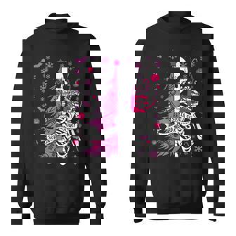 Sorta Merry Sorta Scary Christmas Skeleton Tree Men Sweatshirt - Monsterry