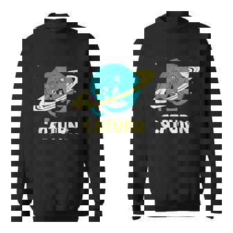 Space Cat Caturn Sweatshirt - Monsterry