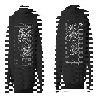 Spider Lily In Japanese Grunge Anime Floral Aesthetic Tank Top Sweatshirt - Monsterry