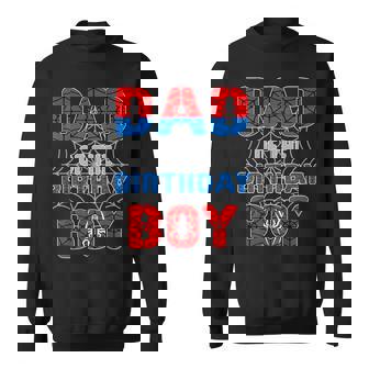 Spider Web Birthday Party Dad Of The Birthday Boy Sweatshirt - Thegiftio UK