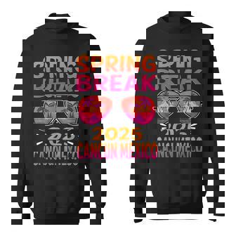 Spring Break Cancun Mexico 2025 Sunglasses Retro Beach Vacay Sweatshirt | Mazezy