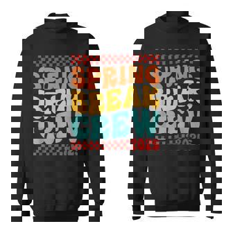 Spring Break Squad Crew Vintage 2025 Beach Palm Family Trip Sweatshirt | Mazezy