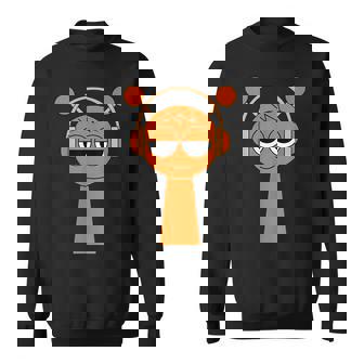 Sprunki Beats Sprunki Game Orange Character Sweatshirt - Monsterry