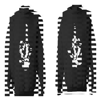 Squelette Main Doigt D'honneur Poche Squelette Os Baise Off Sweater e - Cadeauxyz