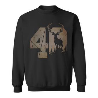 Stag Motif For Hunters 40S Birthday Or Anniversary Sweatshirt - Geschenkecke