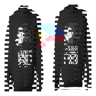 I Stand With Digong Duterte Prrd Du30 Philippine Flag Sweatshirt - Seseable